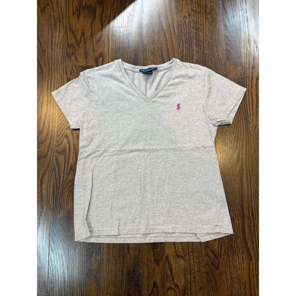 Ralph Lauren Sport, V Neck T Shirt, Women's L, EUC